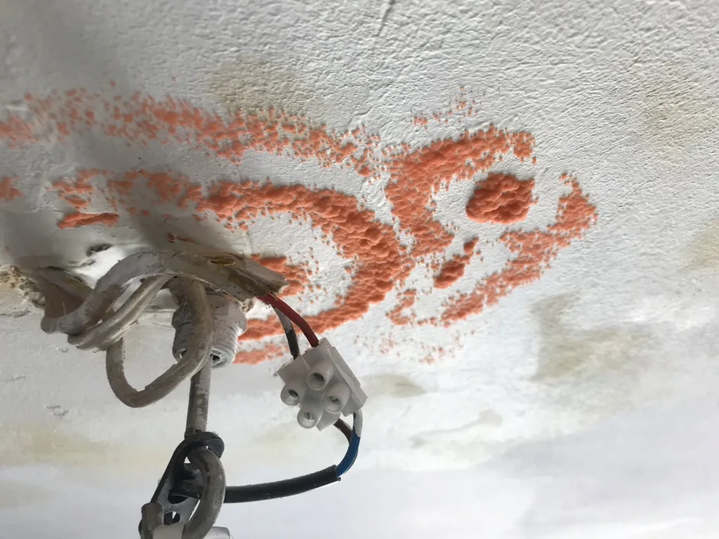 Schimmelflecken an der Decke