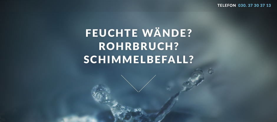 Feuchte Wände? Wasserschadenbeseitigung und Wasserschadensanierung